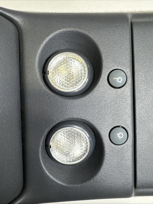1999-2002 GMC Sierra Silverado Overhead Console Grey Map Lights Sunglasses OEM