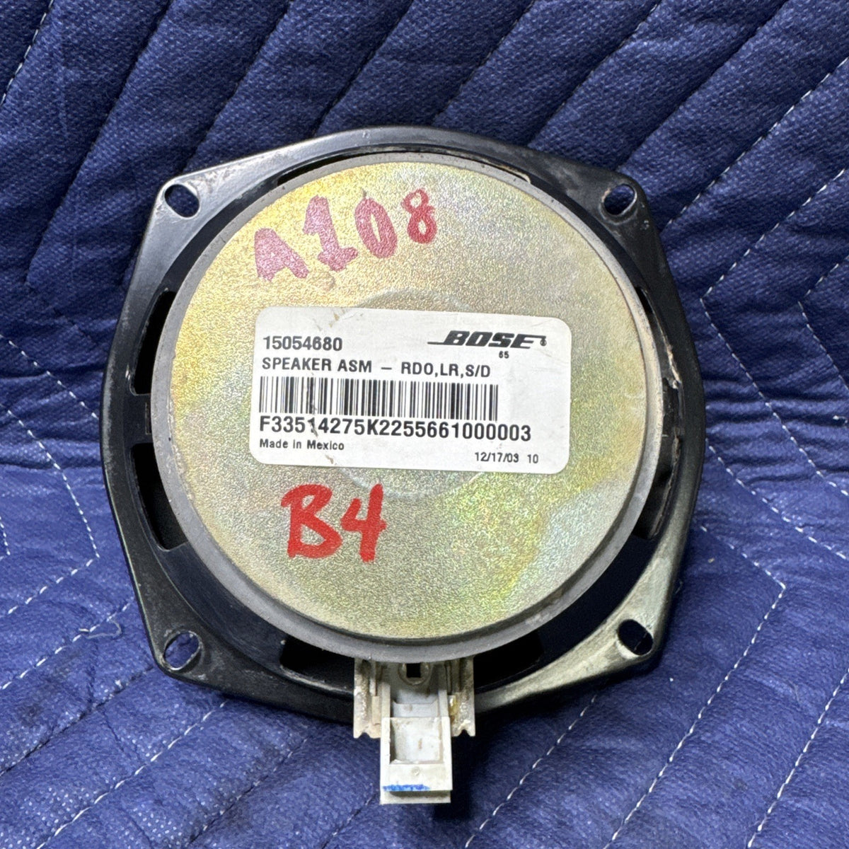 2003-2007 Silverado Sierra Tahoe Yukon BOSE Rear Door Speaker 15054680 OEM