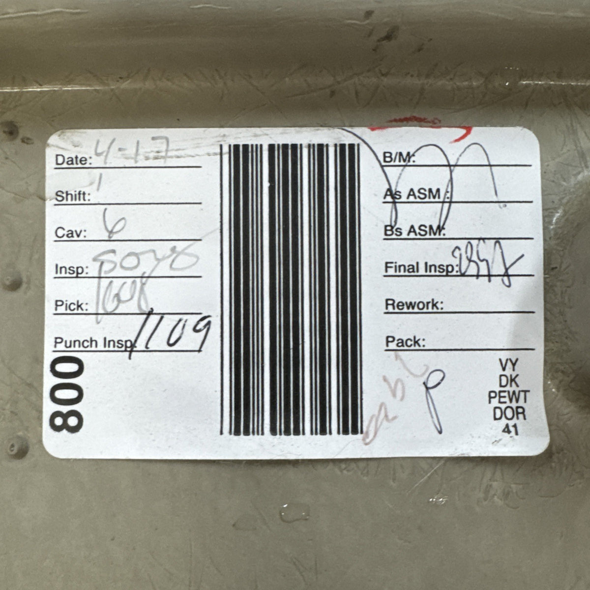 1999-2007 Silverado Sierra Tahoe Suburban Yukon LH Front Door Panel 15199390 OEM