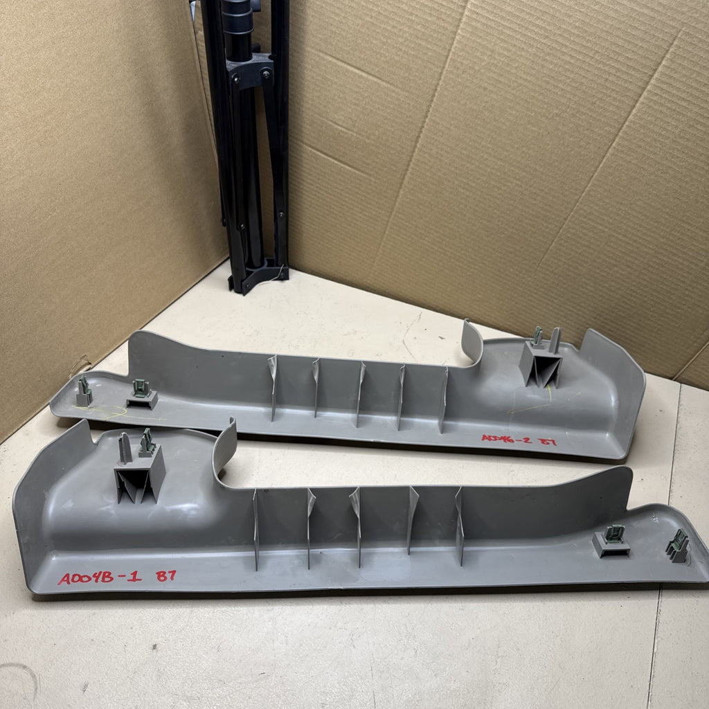2003–2006 Silverado Sierra Crew Cab Rear Seat Belt Bezels Shale LH RH OEM