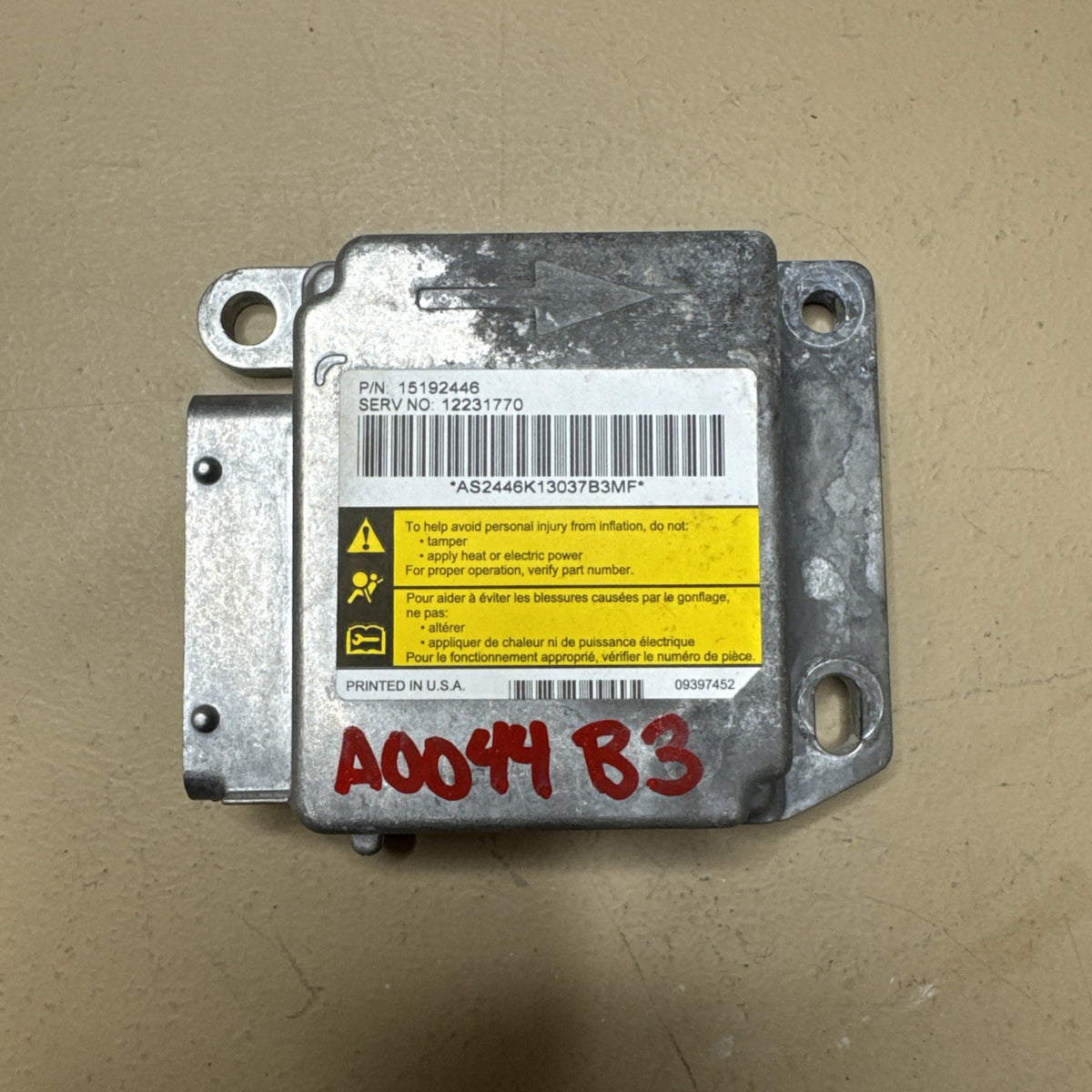1999–2003 Silverado Sierra SRS Control Module 15192446 OEM