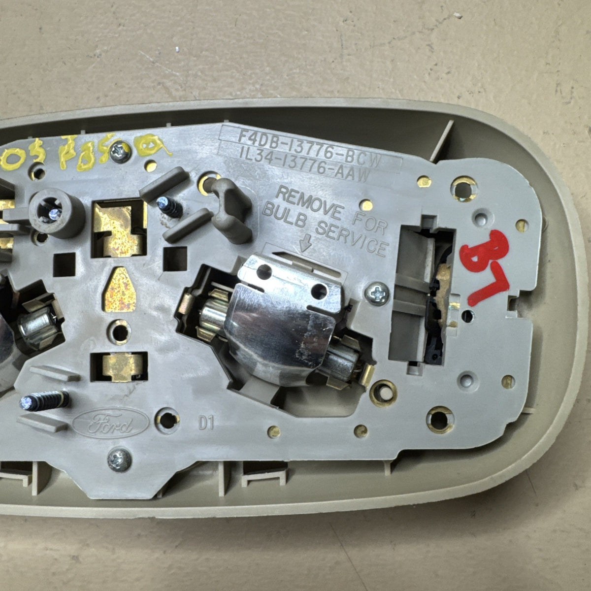 1997–2005 Ford Overhead Dome Map Light Assembly F4DB13776BCW OEM