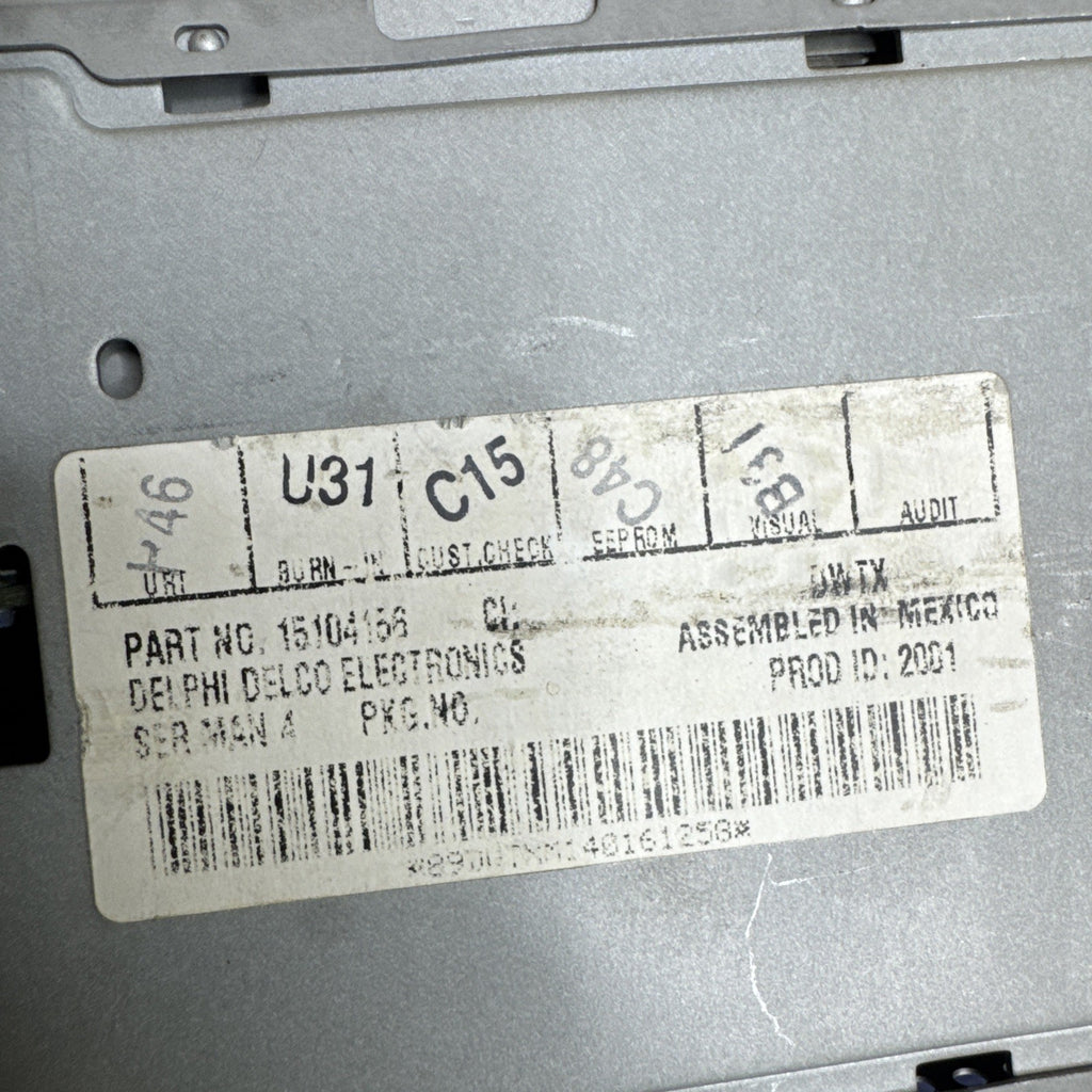 2003-2005 Chevrolet Silverado GMC Sierra Radio CD Cassette 15104156 OEM