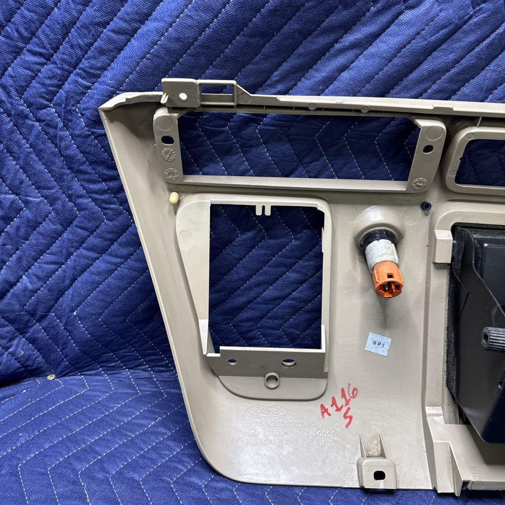 2005-2007 Ford F250 F350 Lower Center Dash Bezel Tan 5C34-2504302-B OEM