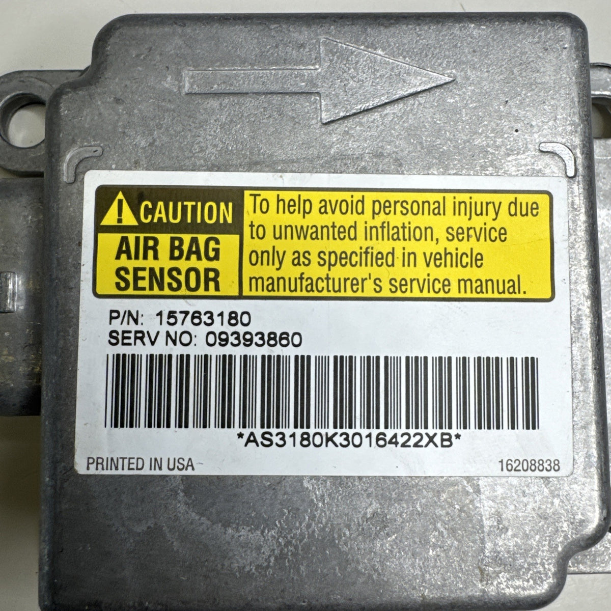 2000-2002 Chevrolet Silverado GMC Sierra SRS Control Module 15763180 OEM