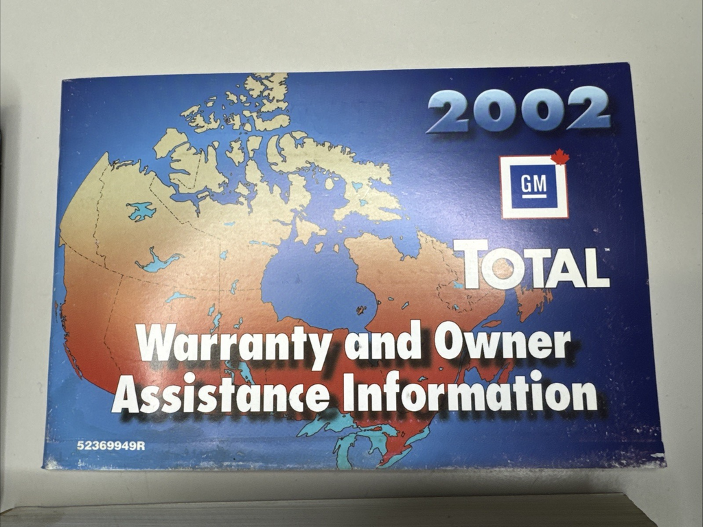 2002 GMC Sierra Owners Manual Portfolio Case Set 15063060 OEM Canadian