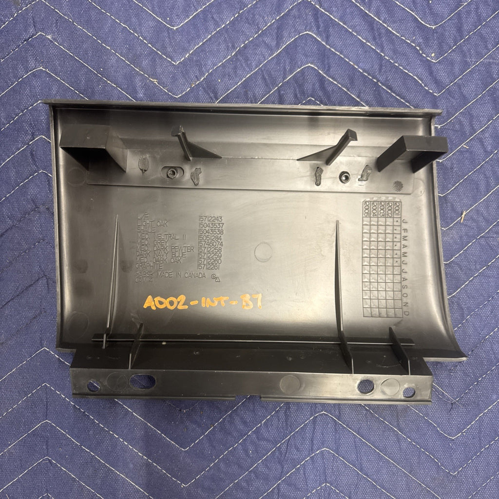 1999–2002 Silverado Sierra Dash Cup Holder Delete Panel 15712261 OEM