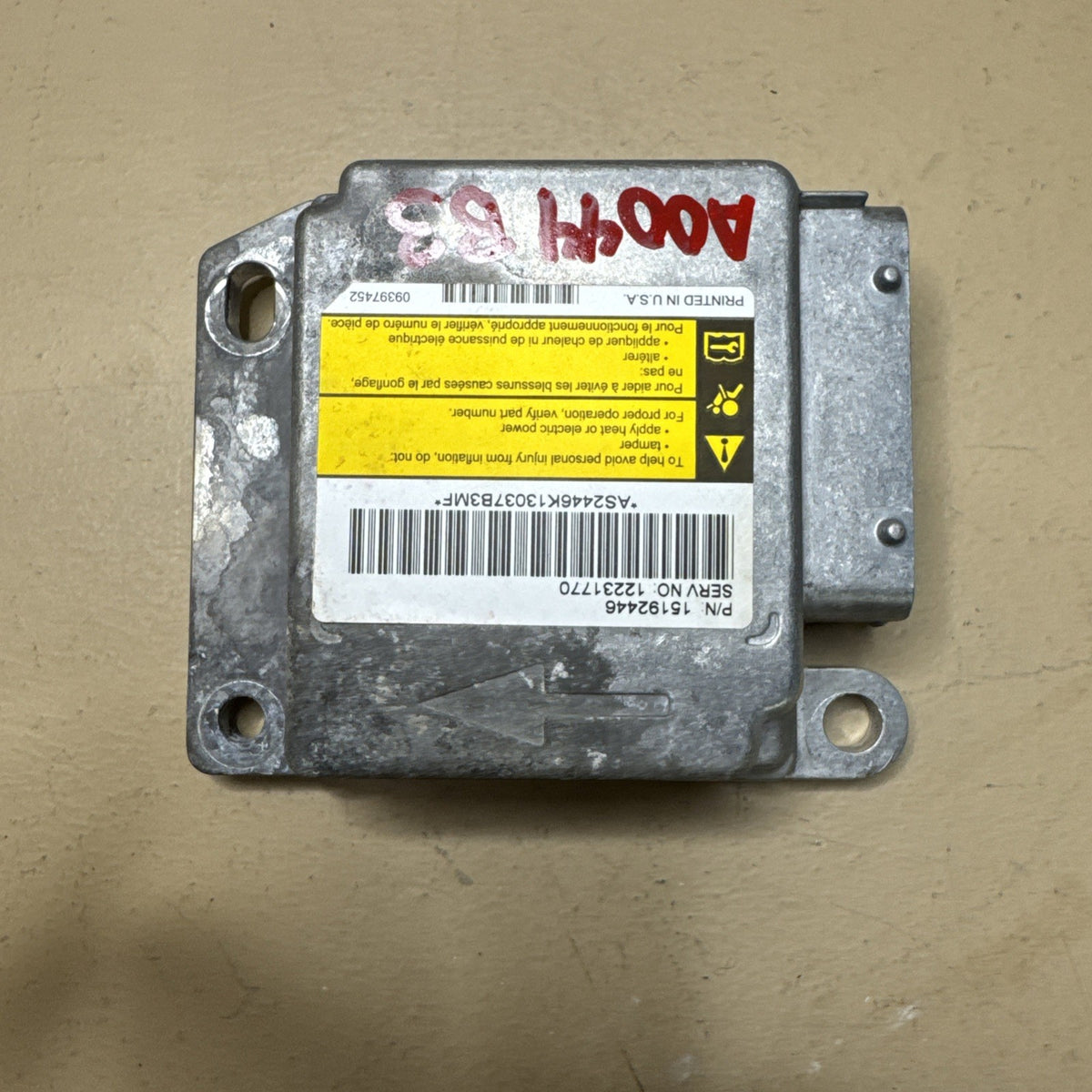 1999–2003 Silverado Sierra SRS Control Module 15192446 OEM