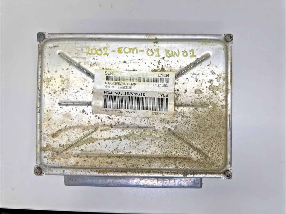99-02 Silverado Sierra 5.3L V8 4L60E 4WD Engine Control Module ECM 16220610 OEM