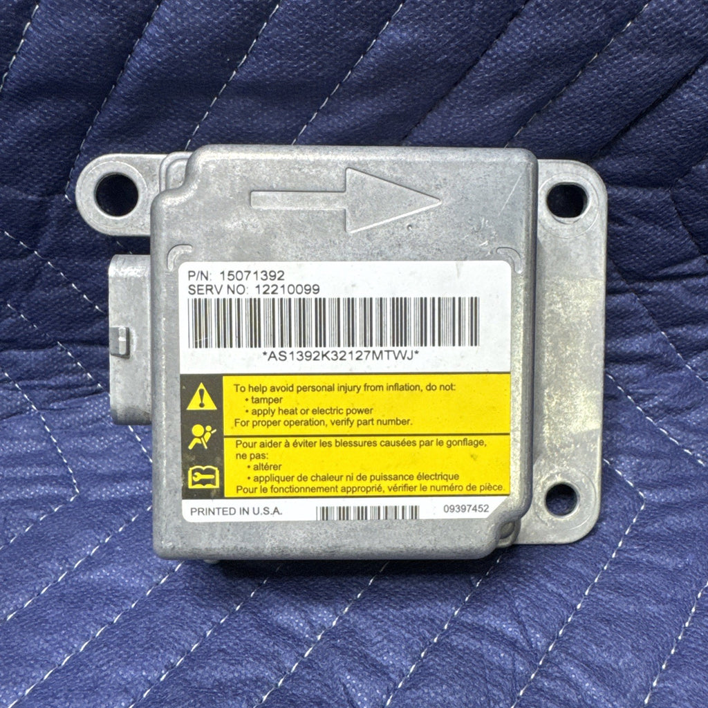 1999-2002 Silverado Sierra Tahoe Yukon SRS Control Module 15071392 OEM