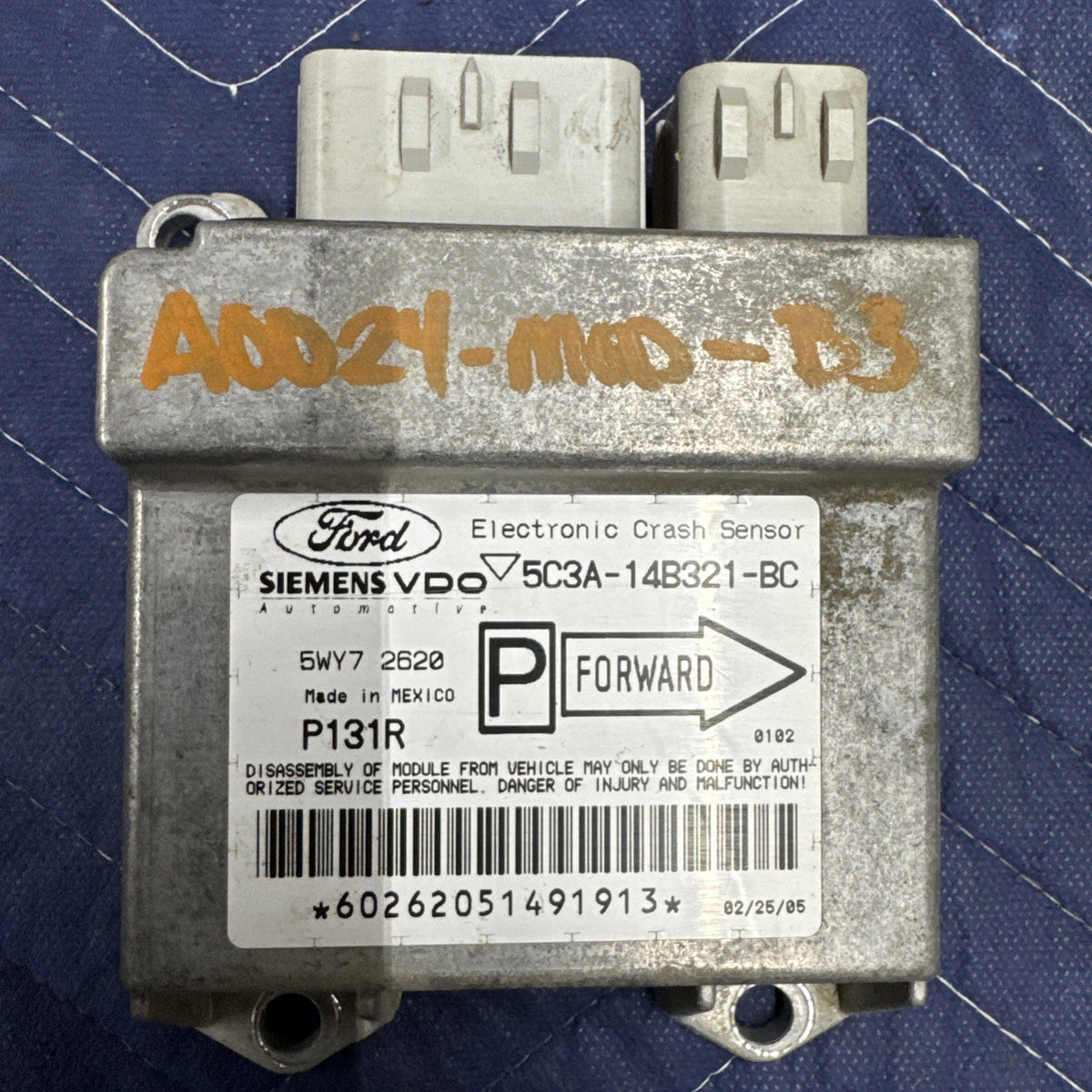 2005–2007 Ford F250 F350 SRS Airbag Control Module 5C3A14B321BC OEM