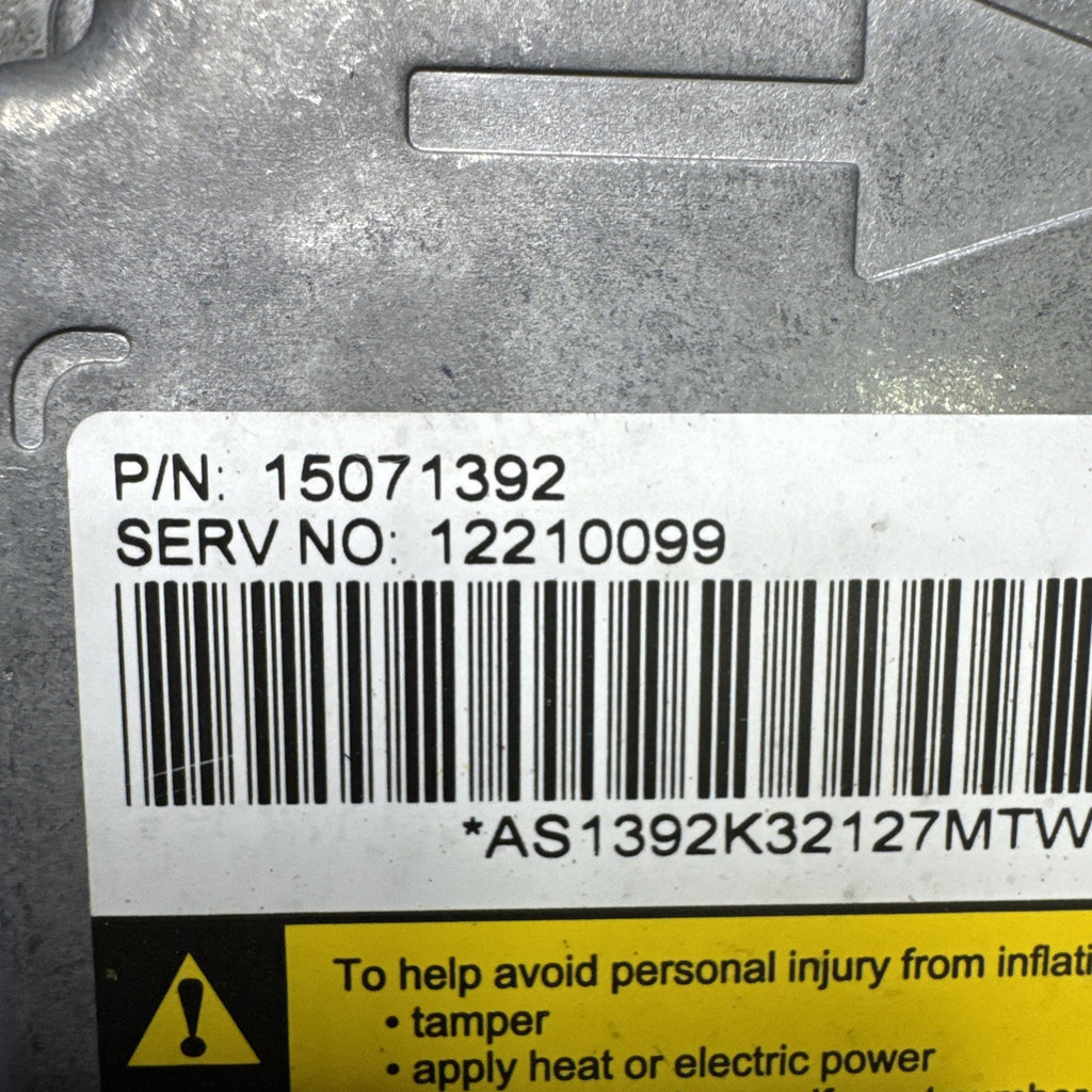 1999-2002 Silverado Sierra Tahoe Yukon SRS Control Module 15071392 OEM