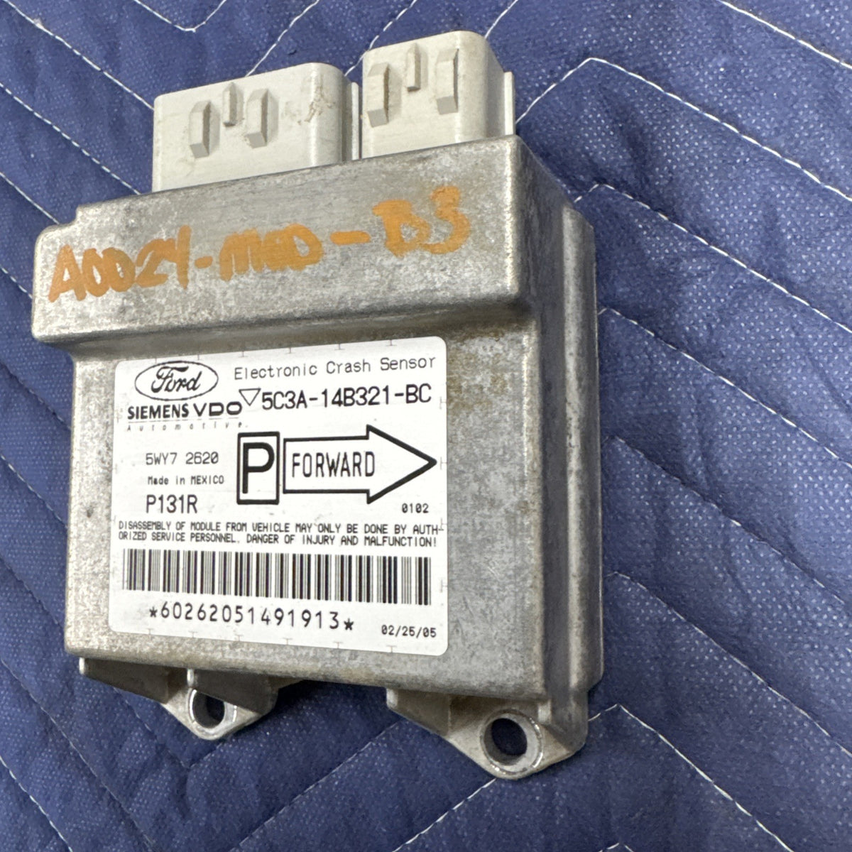 2005–2007 Ford F250 F350 SRS Airbag Control Module 5C3A14B321BC OEM
