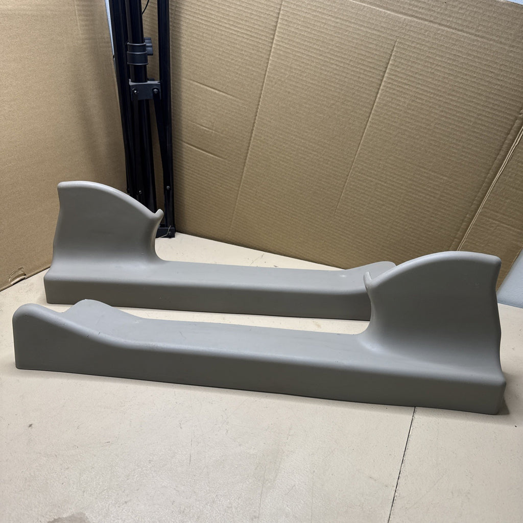 2003–2006 Silverado Sierra Crew Cab Rear Seat Belt Bezels Shale LH RH OEM