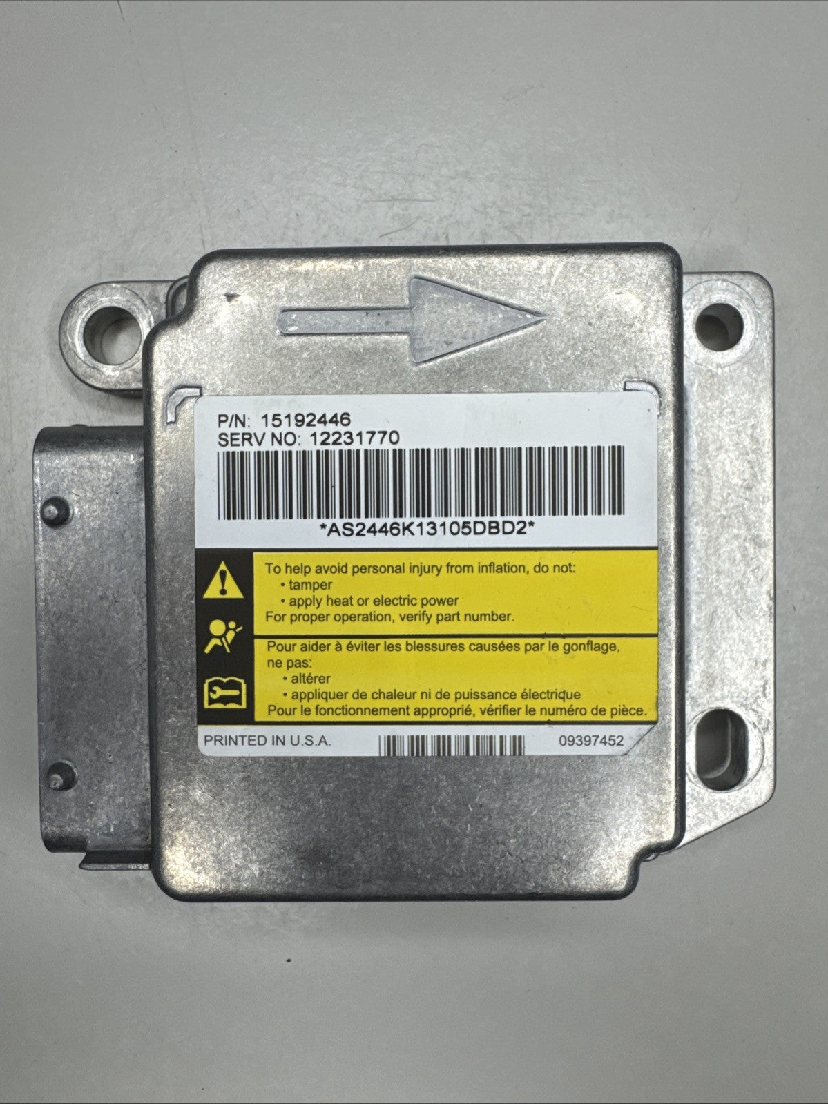 GM Sierra / Silverado SRS / Airbag Control Module part # 12231770